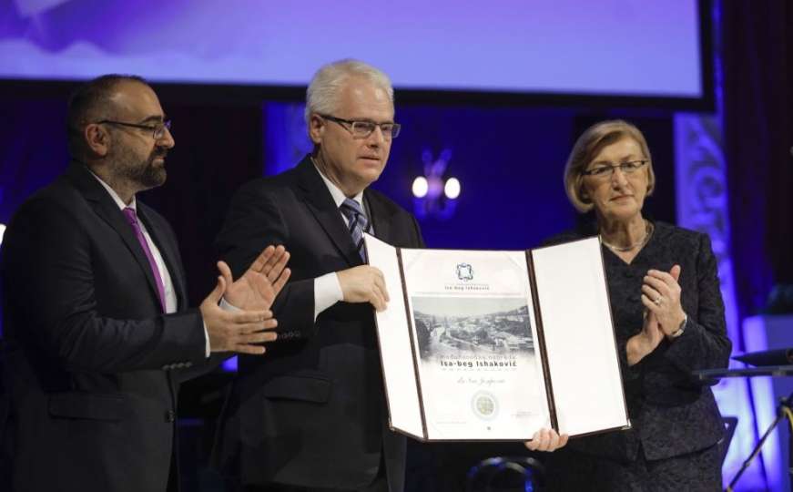 Ivo Josipović dobitnik Međunarodne nagrade 'Isa-beg Ishaković' 2018. godine